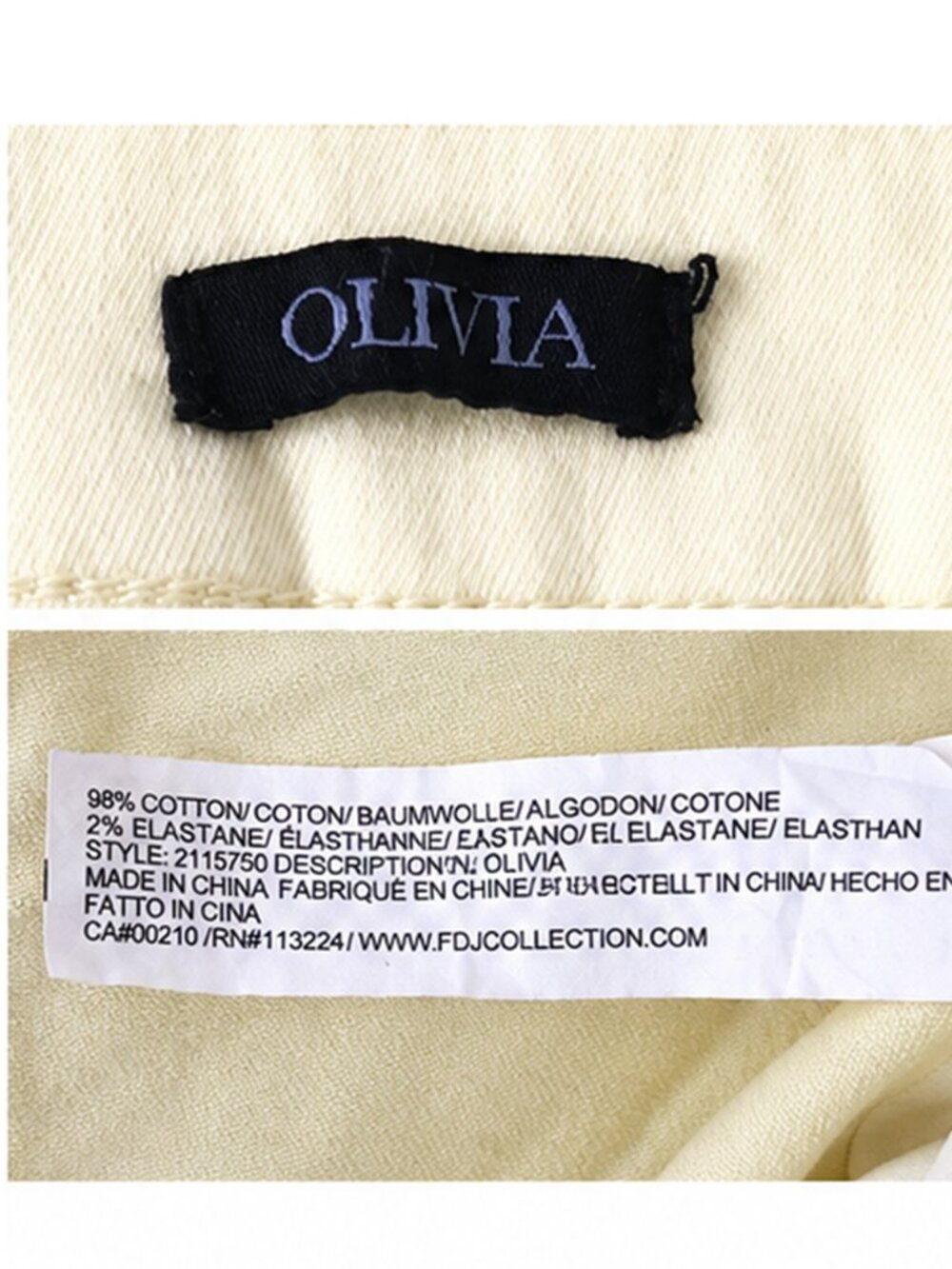 FDJ Olivia Butter Yellow Straight Slim Ankle Jeans - Size 6 - NWT - Picture 4 of 9